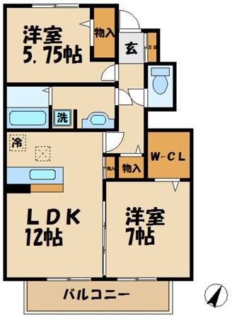 ウィット落合の物件間取画像